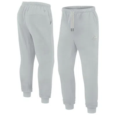 Fanatics Signature Men's And Women's  Gray Los Angeles Rams Super Soft Fleece Jogger