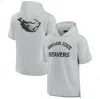 FANATICS SIGNATURE UNISEX FANATICS SIGNATURE GRAY OREGON STATE BEAVERS ELEMENTS SUPER SOFT FLEECE SHORT SLEEVE PULLOVER