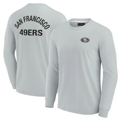 Fanatics Signature Unisex  Gray San Francisco 49ers Elements Super Soft Long Sleeve T-shirt