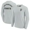 FANATICS SIGNATURE UNISEX FANATICS SIGNATURE GRAY SAN FRANCISCO GIANTS ELEMENTS SUPER SOFT LONG SLEEVE T-SHIRT