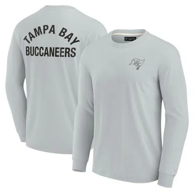 Fanatics Signature Unisex  Gray Tampa Bay Buccaneers Super Soft Long Sleeve T-shirt