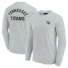 FANATICS SIGNATURE UNISEX FANATICS SIGNATURE GRAY TENNESSEE TITANS ELEMENTS SUPER SOFT LONG SLEEVE T-SHIRT