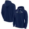 Fanatics Signature Men's And Women's  Navy Denver Broncos Super Soft Fleece Pullover Hoodie In Navy