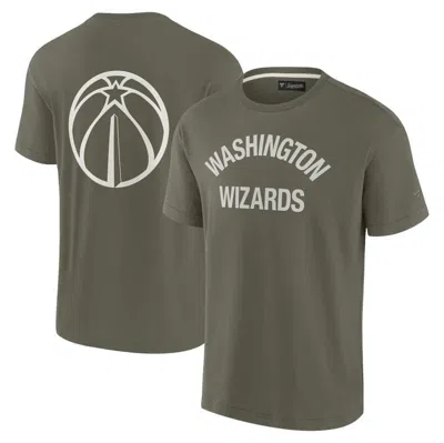Fanatics Signature Unisex  Olive Washington Wizards Elements Super Soft Short Sleeve T-shirt
