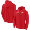 FANATICS SIGNATURE UNISEX FANATICS SIGNATURE RED KANSAS CITY CHIEFS ELEMENTS SUPER SOFT FLEECE PULLOVER HOODIE