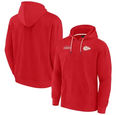 Fanatics Signature Men's And Women's  Red Kansas City Chiefs Super Soft Fleece Pullover Hoodie