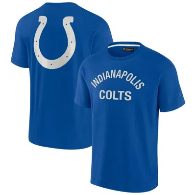 FANATICS SIGNATURE UNISEX FANATICS SIGNATURE ROYAL INDIANAPOLIS COLTS ELEMENTS SUPER SOFT SHORT SLEEVE T-SHIRT