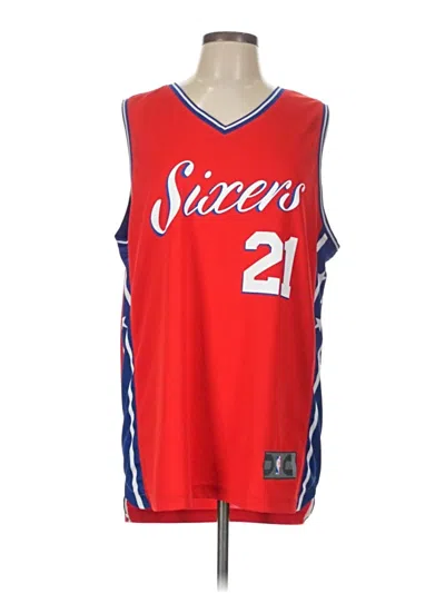 Pre-owned Fanatics Sleeveless T-shirt In Red