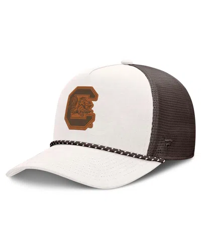 Fanatics South Carolina Gamecocks Bronco Adjustable Trucker Hat In Natural,brown
