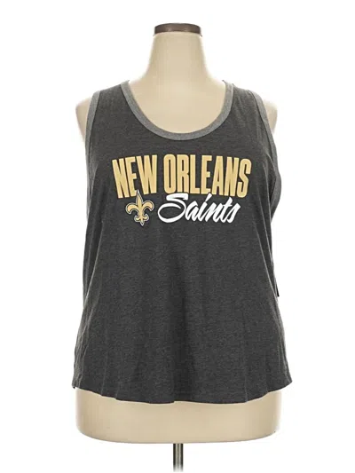 Pre-owned Fanatics Tank Top Gray Halter Neckline Tops