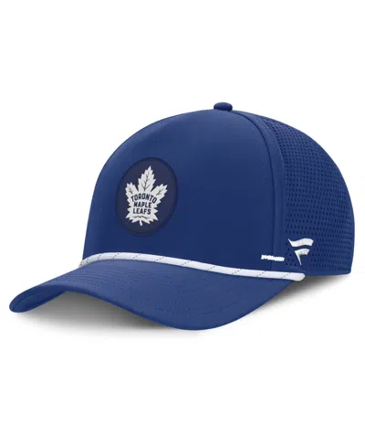 Fanatics Toronto Maple Leafs Rink Adjustable Baseball Cap In Blue,white