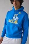 Fanatics Ucla Team Logo Graphic Nike Legacy Club Fleece Hoodie Sweatshirt In Blue, Men's At Urban Outfitters In Blue