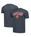 Fanatics Unlabeled Heather Charcoal Maryland Terrapins Basic T-shirt In Black