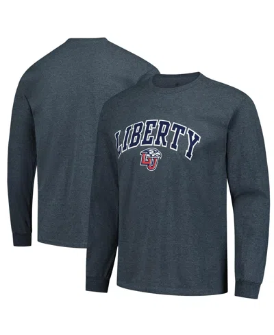 Fanatics Unlabeled Men's Heather Charcoal Liberty Flames Basic Long Sleeve T-shirt In Multi