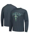 Fanatics Unlabeled Men's Heather Charcoal Michigan State Spartans Logo Long Sleeve T-shirt