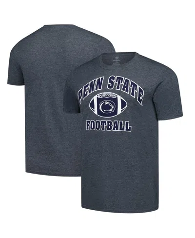 Fanatics Unlabeled Men's Heather Charcoal Penn State Nittany Lions Basic Arch T-shirt In Gray