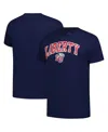 Fanatics Unlabeled Men's Navy Liberty Flames Basic Arch T-shirt In Blue