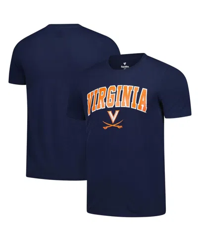 Fanatics Unlabeled Men's Navy Virginia Cavaliers Basic Arch T-shirt In Blue