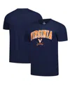 Fanatics Unlabeled Men's Navy Virginia Cavaliers Basic Arch T-shirt In Blue