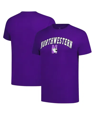 Fanatics Unlabeled Men's Purple Northwestern Wildcats Logo T-shirt