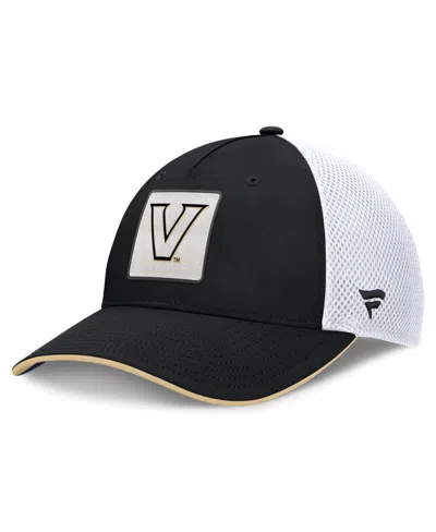 Fanatics Vanderbilt Commodores 5-panel Mesh-back Matter Baseball Cap In Black,white