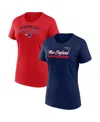 Fanatics Women's 2-pack New England Patriots Risk T-shirt Combo In Multi