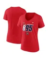 Fanatics Women's Alexander Ovechkin Athletic Red Washington Capitals Nhl All-time Leading Goal Scorer The Gre