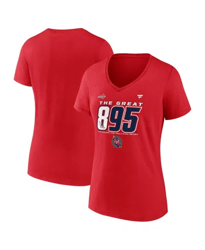 Fanatics Women's Alexander Ovechkin Athletic Red Washington Capitals Nhl All-time Leading Goal Scorer The Gre