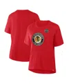 Fanatics Women's Athletic Red Chicago Blackhawks 2025 Winter Classic Primary Logo Top In Athletic Red