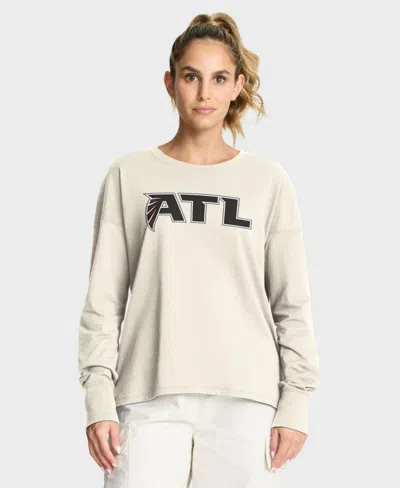 Fanatics Women's Atlanta Falcons Dove Legacy Long-sleeve Relaxed-fit T-shirt In White