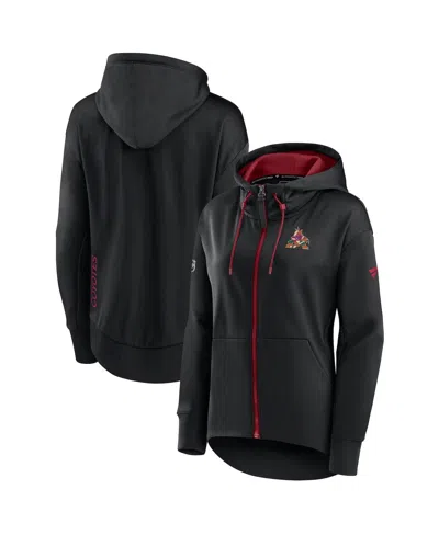 Fanatics Branded Black Arizona Coyotes Authentic Pro Rink Full-zip Hoodie