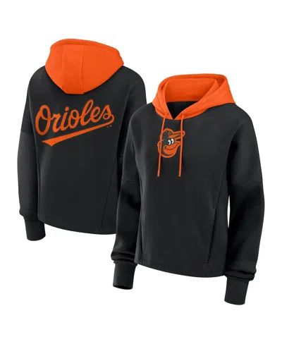 Fanatics Women's Black Baltimore Orioles Oversized Legacy Favorite Spectator Pullover Hoodie