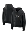 Fanatics Women's Black Baltimore Ravens Eligible Receiver Legacy Pullover Hoodie In Black