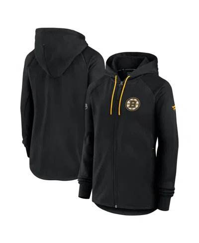 Fanatics Women's Black Boston Bruins Authentic Pro Rink Fleece Full-zip Jacket