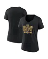 Fanatics Women's Black Boston Bruins Centennial Banner T-shirt In Black