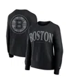 Fanatics Women's Black Boston Bruins Elements Flow Pullover Sweatshirt In Black