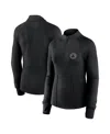 Fanatics Women's Black Boston Celtics Elements Match Raglan Quarter-zip Top In Black