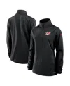 Fanatics Women's Black Carolina Hurricanes Authentic Pro Rink Lightweight Quarter-zip Pullover Sweatshirt