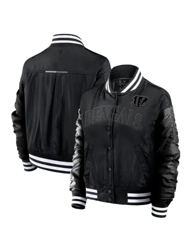 Fanatics Women's Black Cincinnati Bengals Elements Wave Full-snap Jacket
