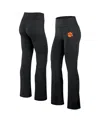 Fanatics Women's Black Clemson Tigers Training Camp Maxed Out Flare Leggings In Black
