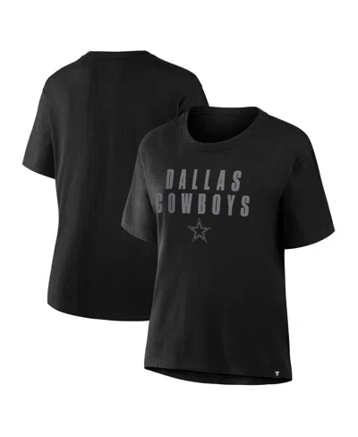 Fanatics Women's Black Dallas Cowboys Blackout Kneel Down Legacy T-shirt