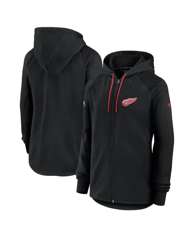 Fanatics Women's Black Detroit Red Wings Authentic Pro Rink Fleece Full-zip Jacket