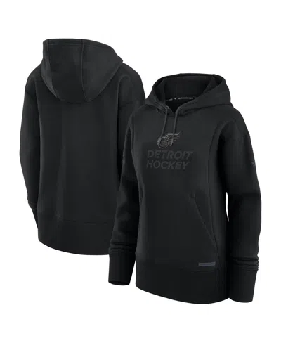 Fanatics Women's Black Detroit Red Wings Authentic Pro Road Pullover Hoodie