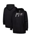Fanatics Women's Black Georgia Bulldogs Plus Size Scrip Lace-up V-neck Hoodie In Black