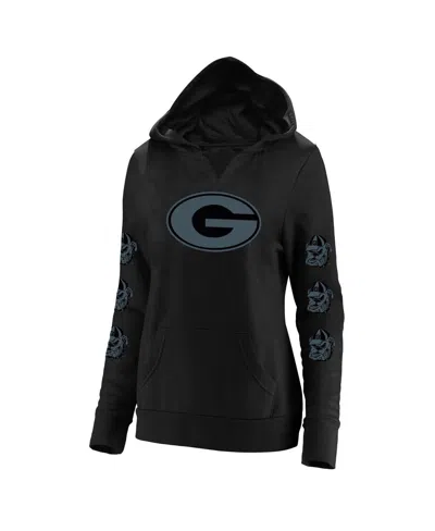 Fanatics Women's Black Georgia Bulldogs Plus Size Sleeve Hit Pullover Hoodie