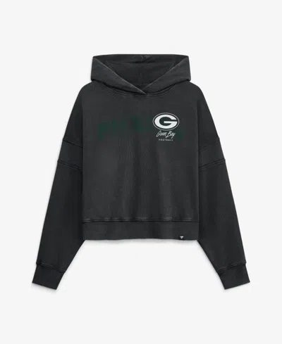 Fanatics Women's Black Green Bay Packers Counter Run Pullover Hoodie
