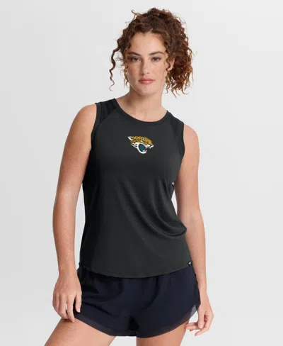 Fanatics Women's Black Jacksonville Jaguars Draped Meshâ Back Performance Tank Top