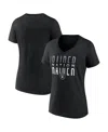 Fanatics Women's Black Las Vegas Raiders Back Home Again V-neck T-shirt In Black