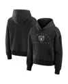 Fanatics Women's Black Las Vegas Raiders Eligible Receiver Legacy Pullover Hoodie In Black