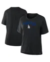 Fanatics Women's Black Los Angeles Dodgers Home Run Legacy T-shirt In Black